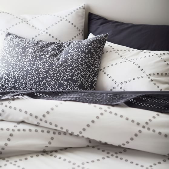Textured Diamond Organic Girls Duvet Cover Pottery Barn Teen