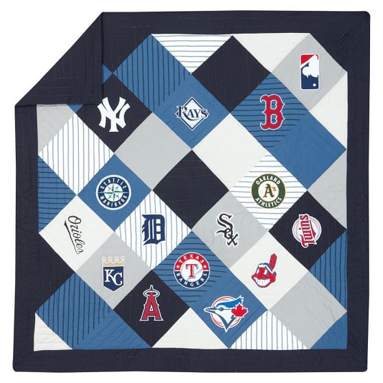 2012 MLB American League Teen Quilt + Sham Pottery Barn Teen