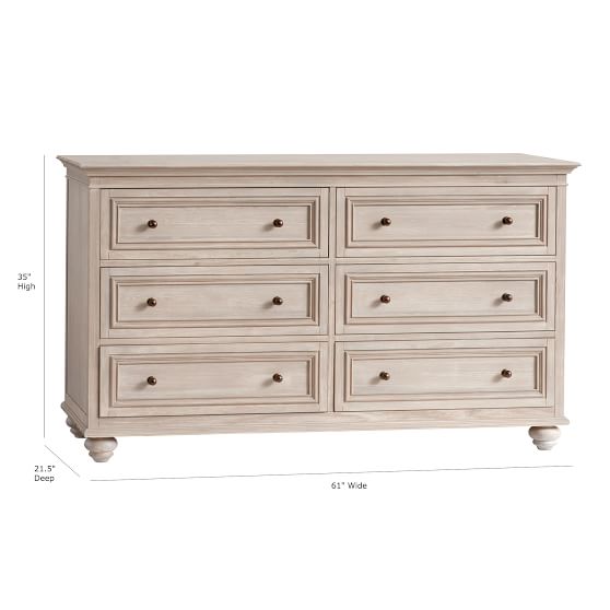 Chelsea 6 Drawer Wide Dresser Pottery Barn Teen