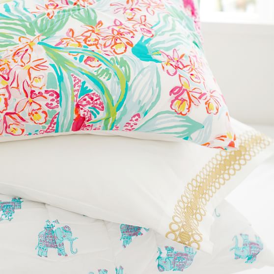 Lilly Pulitzer Orchid Border Girls Duvet Cover Pottery Barn Teen