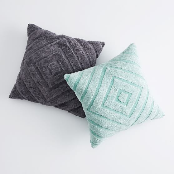 Shaggy Chenille Pillow Cover Teen Throw Pillows Pottery Barn Teen