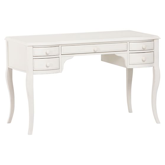 Lilac Vanity Desk & Vanity Mirror Hutch Teen Vanity Sets Pottery