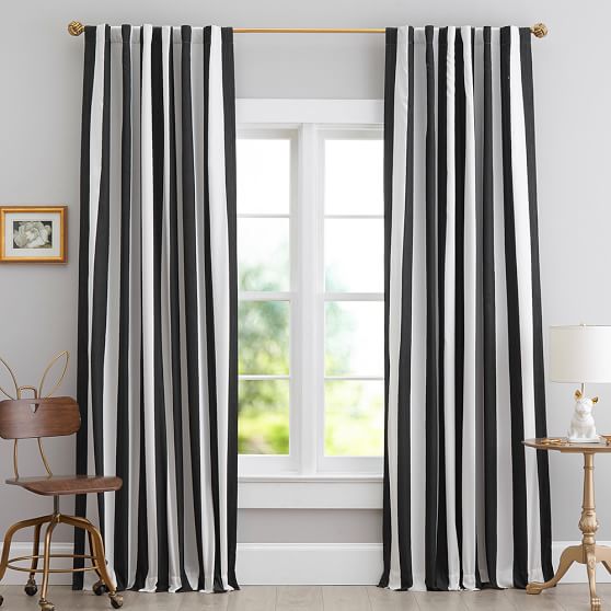 The Emily Meritt Circus Stripe Blackout Curtain Teen Curtains