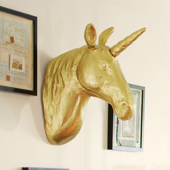 The Emily Meritt Unicorn Wall Mount Wall Decor Pottery Barn Teen