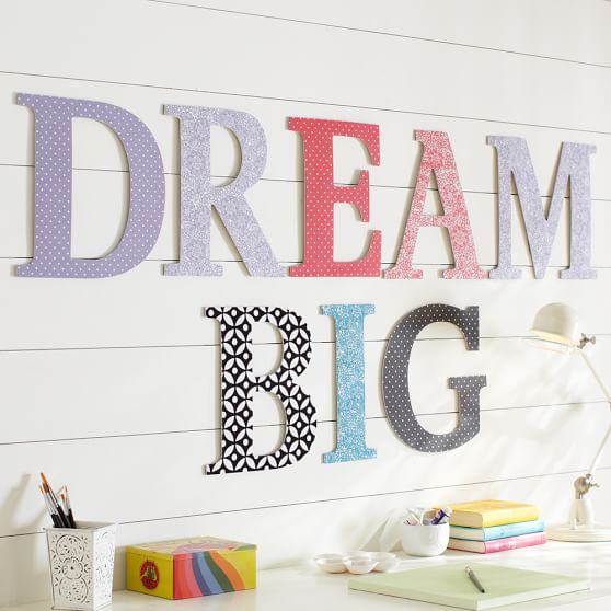 Pick Your Print Wall Letters Teen Decor Sale Pottery Barn Teen