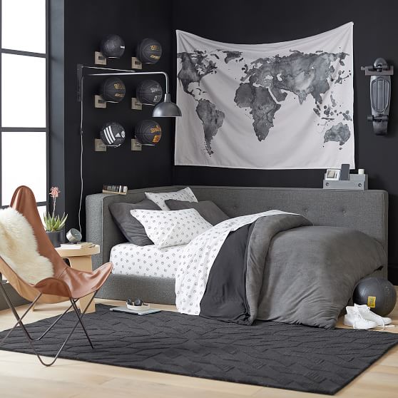 World Map Dorm Tapestry Pottery Barn Teen