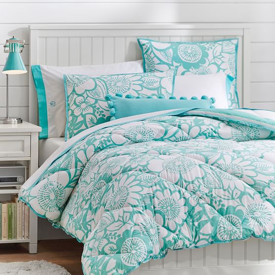 Pool Blooming Garden Teen Comforter Sham Pottery Barn Teen