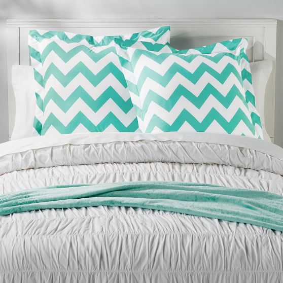 Chevron Pillow Sham Sale Pottery Barn Teen