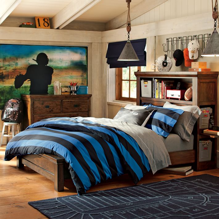 Football Field Photo Real Sham Pottery Barn Teen