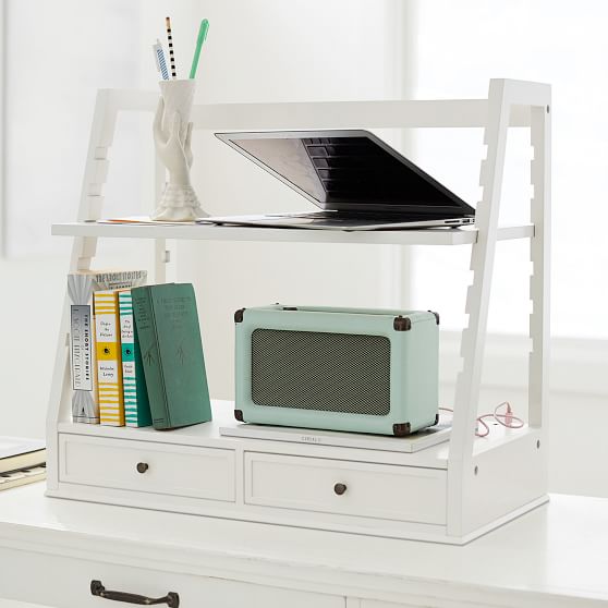 Adjustable Standing Usb Desk Converter Pottery Barn Teen
