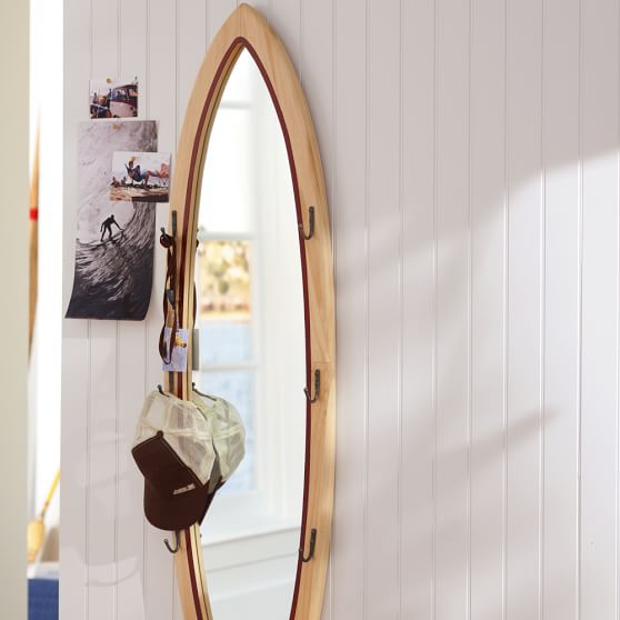 Surfboard Decorative Mirror Pottery Barn Teen