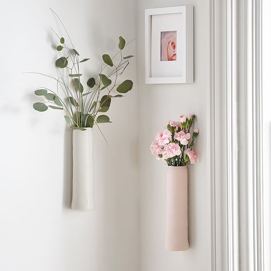 Ceramic Wall Bud Vase Room Decor Pottery Barn Ceramic Wall Bud Vase Room Decor Pottery Barn