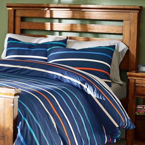 Newport Stripe Boy S Duvet Cover Sham Pottery Barn Teen