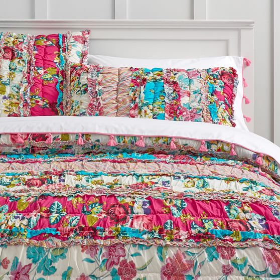 Floral Ribbons Girls Sham Sale Pottery Barn Teen
