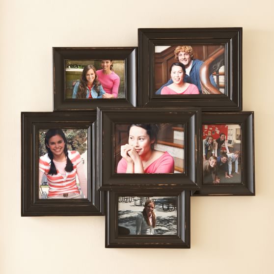 Black Vintage Collage Frames Photo Display Pottery Barn Teen