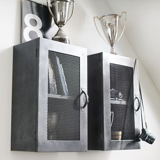 Industrial Wall Cabinet Pottery Barn Teen