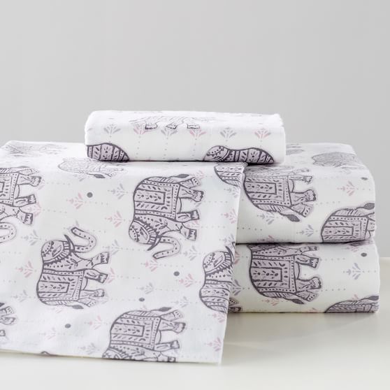 Winter Elephant Girls Sheets Pottery Barn Teen