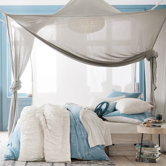 Ethereal Cotton Bed Canopy Pottery Barn Teen