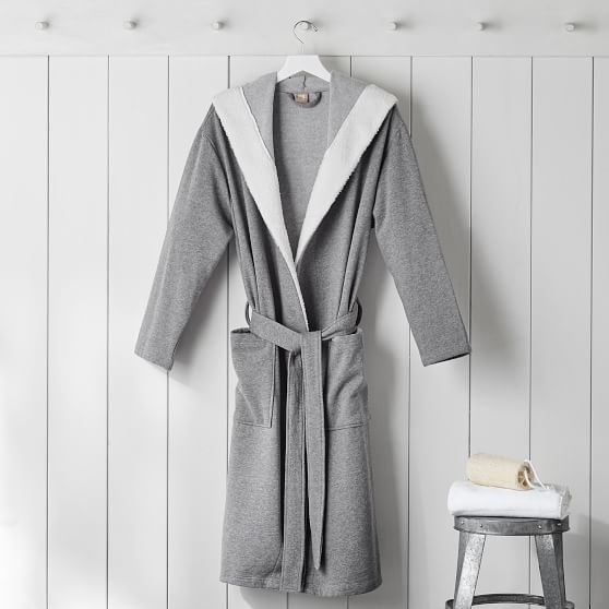 Jersey Sherpa Teen Robe Pottery Barn Teen
