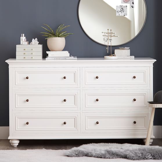 Chelsea 6 Drawer Wide Dresser Pottery Barn Teen