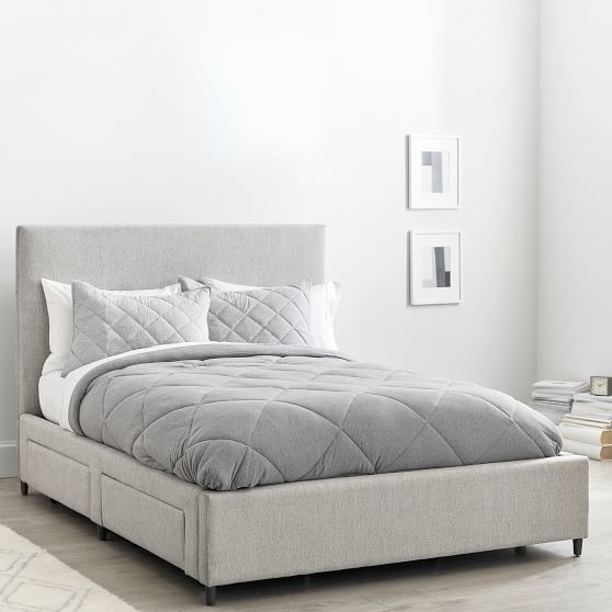 Upholstered Storage Beds Pottery Barn Teen