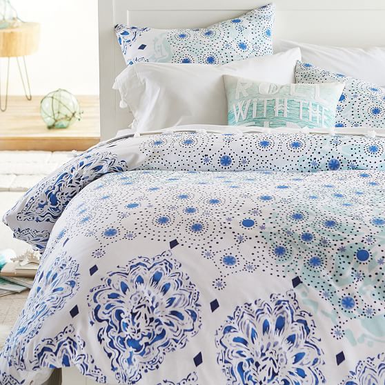 Kelly Slater Organic Floral Girls Duvet Cover Pottery Barn Teen