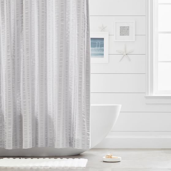 Seersucker Teen Shower Curtain Pottery Barn Teen