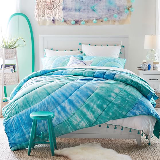 Dunes Tie Dye Cotton Girls Quilt Sham Pottery Barn Teen