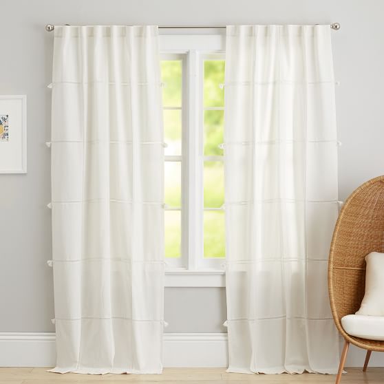 Bohemian Crochet Sheer Curtain Teen Curtains Pottery Barn Teen