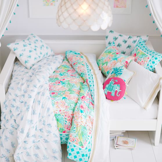 Lilly Pulitzer Orchid Border Girls Duvet Cover Pottery Barn Teen