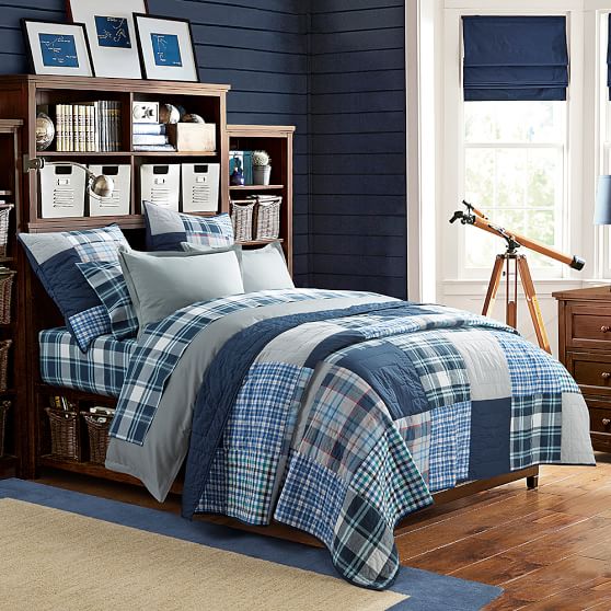 Maritime Madras Boy S Quilt Sham Pottery Barn Teen