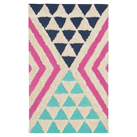 Pyramid Shag Rug Teen Rug Pottery Barn Teen
