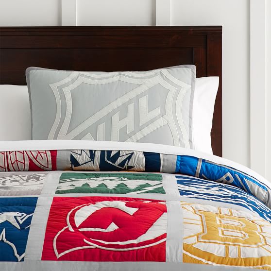 Nhl Patchwork Quilt Sham Pottery Barn Teen