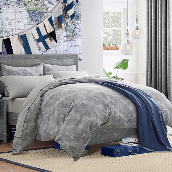 Distressed Camo Boy S Duvet Cover Sham Pottery Barn Teen