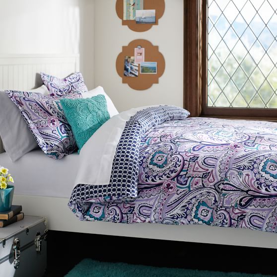 Vintage Paisley Girls Duvet Cover Sale Pottery Barn Teen