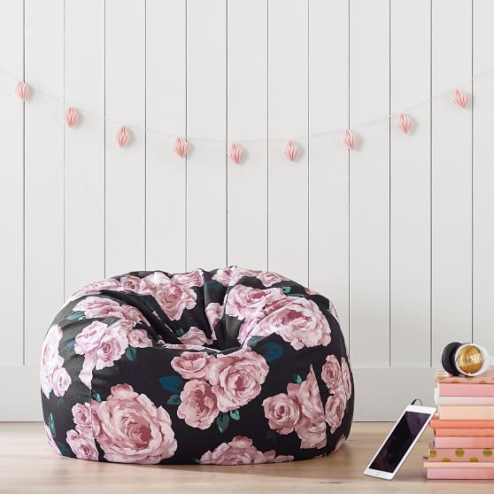 The Emily Meritt Bed Of Roses Bean Bag Chair Pottery Barn Teen