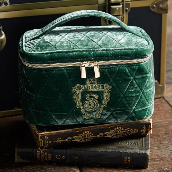 Harry Potter Slytherin Velvet Train Case Harry Potter Slytherin Velvet Train Case