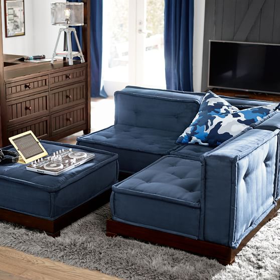Cushy Lounge Super Sectional Sofa Teen Sofa Pottery Barn Teen