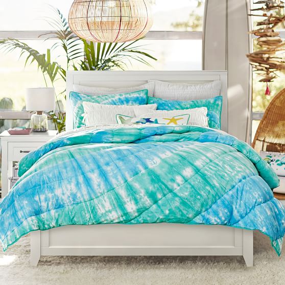 Dunes Tie Dye Cotton Girls Quilt Sham Pottery Barn Teen