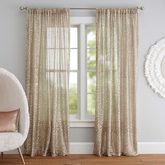 Rachel Zoe Sequin Curtain Pottery Barn Teen