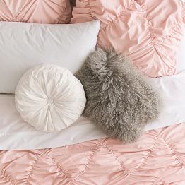 Teen Throw Pillows Cute Decorative Faux Fur Pillows Pottery