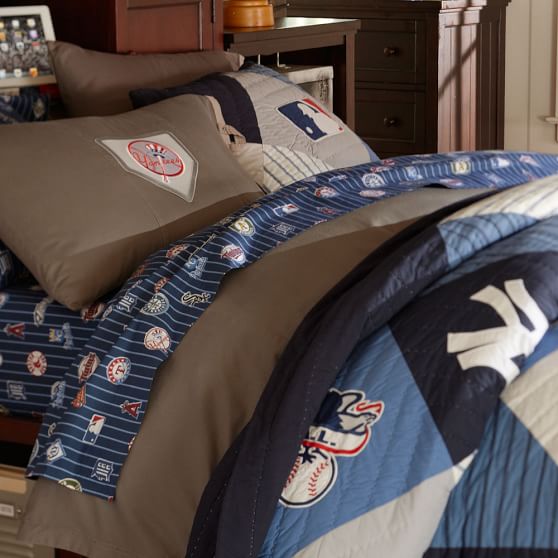 2012 MLB American League Teen Quilt + Sham Pottery Barn Teen