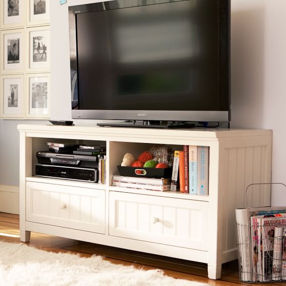 Beadboard Media Console Pottery Barn Teen