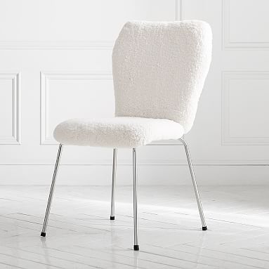 Ivory Sherpa Stationary Airgo Chair Desk Chair Pottery Barn Teen