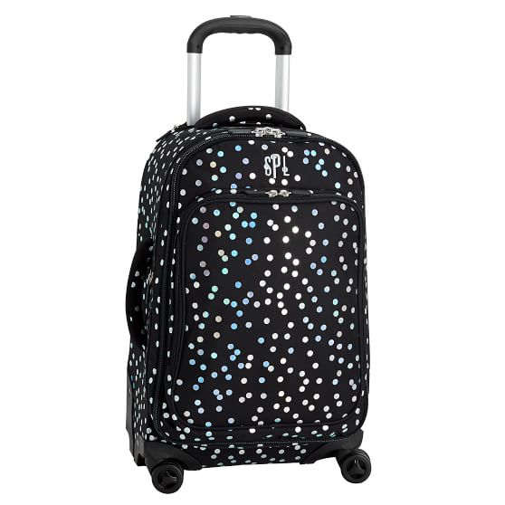 JetSet Iridescent Confetti 2piece Spinner Luggage Set Pottery Barn Teen
