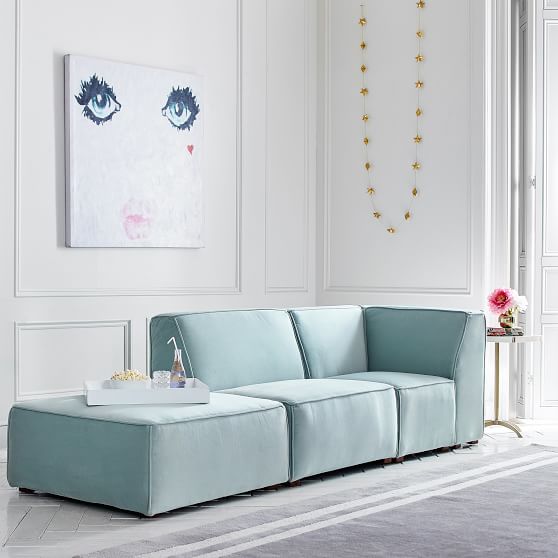 Riley Lounge Sectional Sofa Teen Sofa Pottery Barn Teen