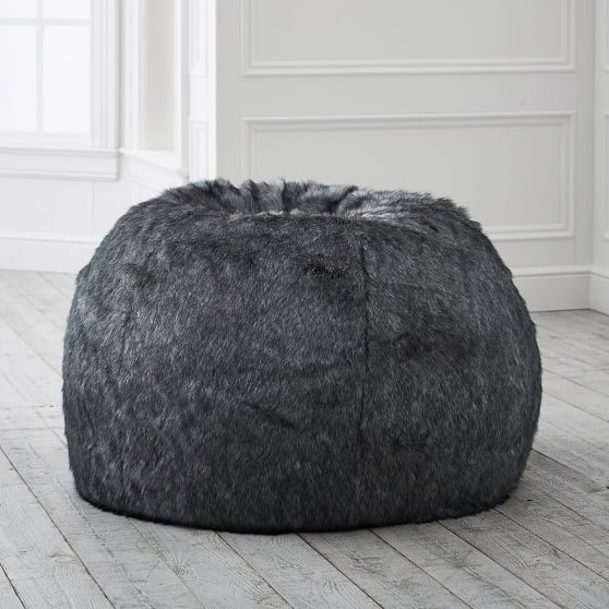 Baloo FauxFur Bean Bag Chair Pottery Barn Teen