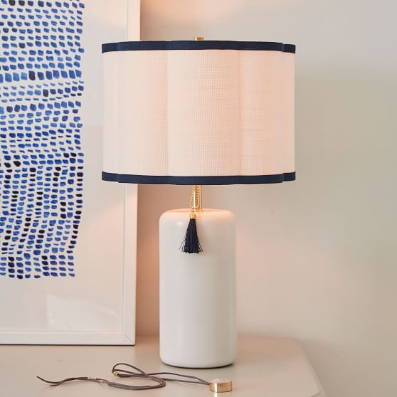 Tassel Drum Shade Table Lamp Teen Lamp Pottery Barn Teen