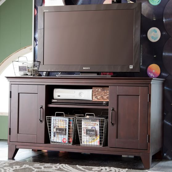 Hampton Media Console Stand Media Furniture Pottery Barn Teen