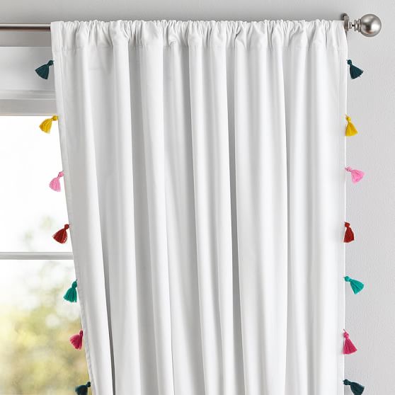 Lennon Maisy Tassel Blackout Curtain Teen Curtains Pottery